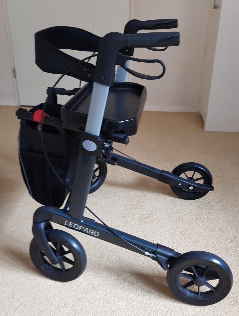 Rollator Mobilex Leopard, Ophalen, Lichtgewicht, Zo goed als nieuw