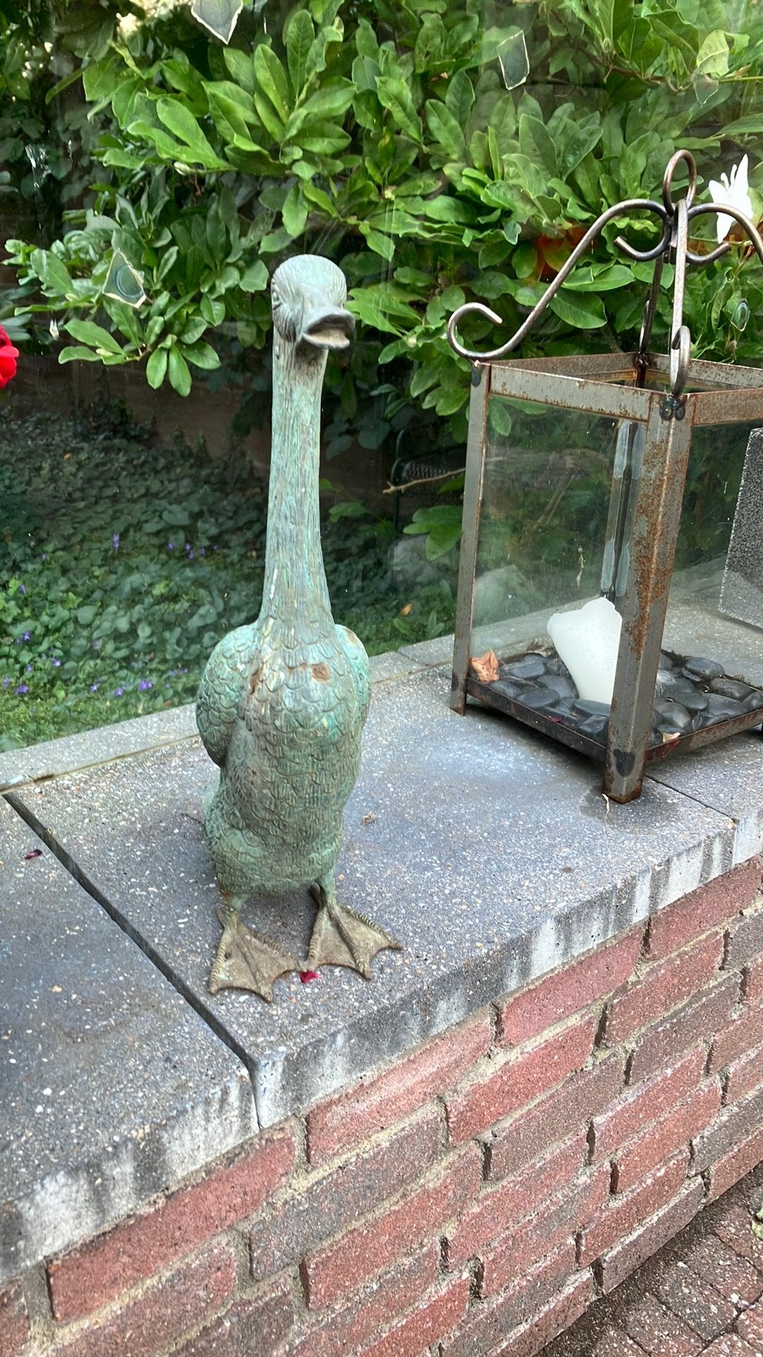 Eend brons 42cm hoog, Tuin en Terras, Waterpartijen en Fonteinen, Ophalen