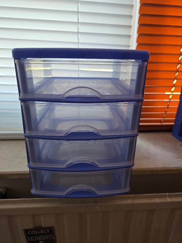 plastic mini ladenblok, Huis en Inrichting, Kasten | Ladekasten, Ophalen, Gebruikt, 3 of 4 laden, Minder dan 25 cm