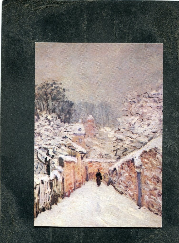 Ansicht Alfred Sisley - Snow at Louveciennes, Verzamelen, Ansichtkaarten | Themakaarten, Verzenden, 1980 tot heden, Ongelopen