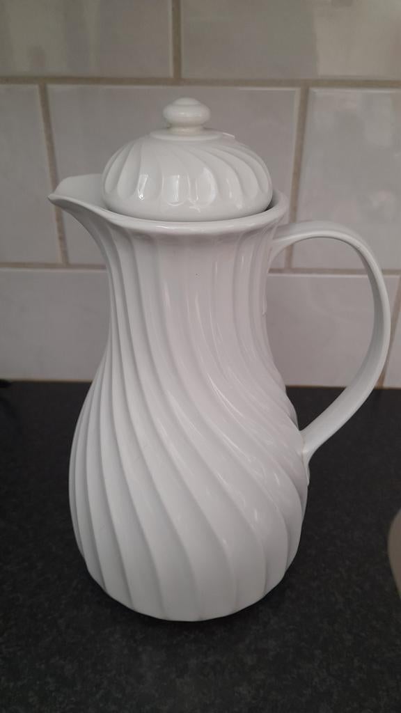 Luxe Witte Thermoskan!, Overige typen, Ophalen of Verzenden, Zo goed als nieuw, Wit