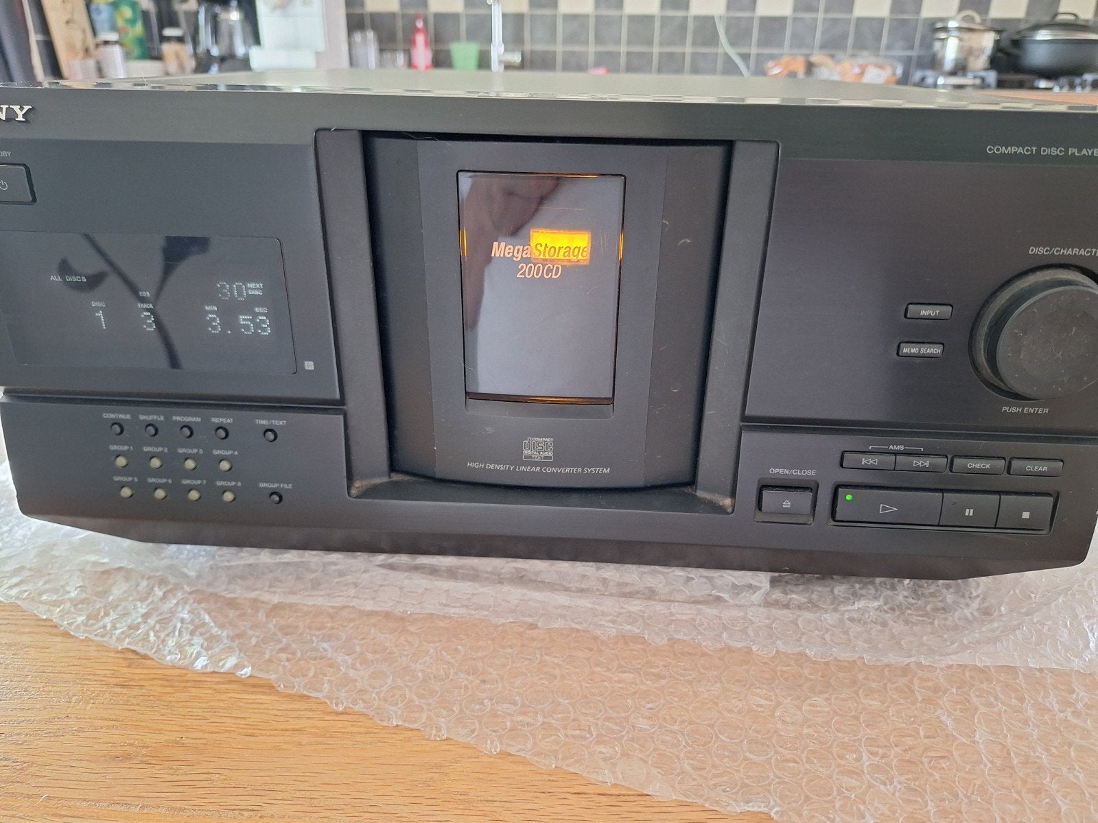 Sony CDP CX 230 een 200 cd wisselaar zie beschrijving., Ophalen of Verzenden, Gebruikt, Sony, Wisselaar