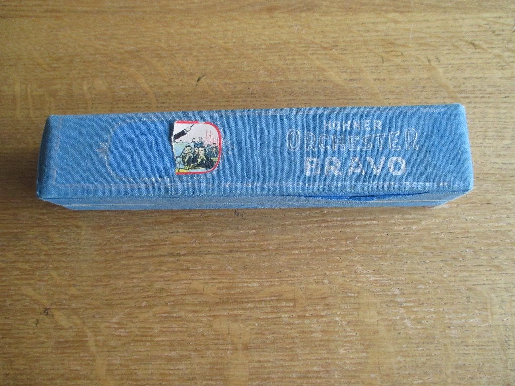 Mondharmonica "Hohner Bravo", Ophalen of Verzenden, Gebruikt, C-mondharmonica, Met koffer of doosje