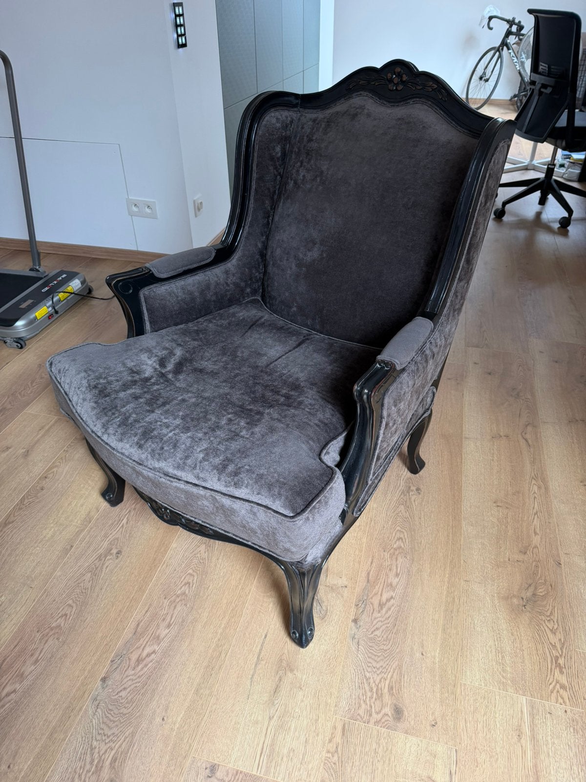Rofra Home stoel met gratis poef, Ophalen, Zo goed als nieuw, 75 tot 100 cm, 50 tot 75 cm