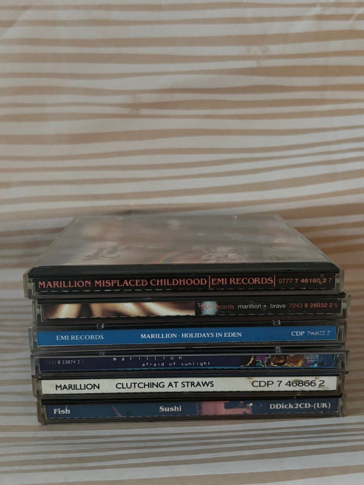 Marillion cd’s + dubbele cd Sushi van leadzanger Fish, Cd's en Dvd's, Cd's | Rock, Ophalen of Verzenden, Zo goed als nieuw, Progressive Rock