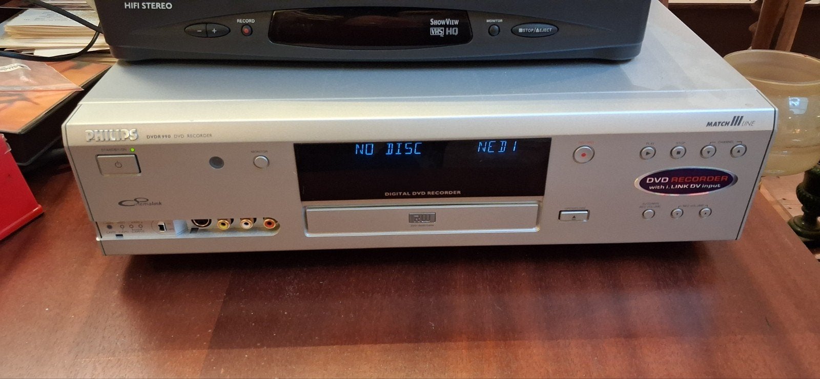 Philips DVDR990/021 DVD Recorder - Prima werkend, Ophalen, Philips, Gebruikt, -