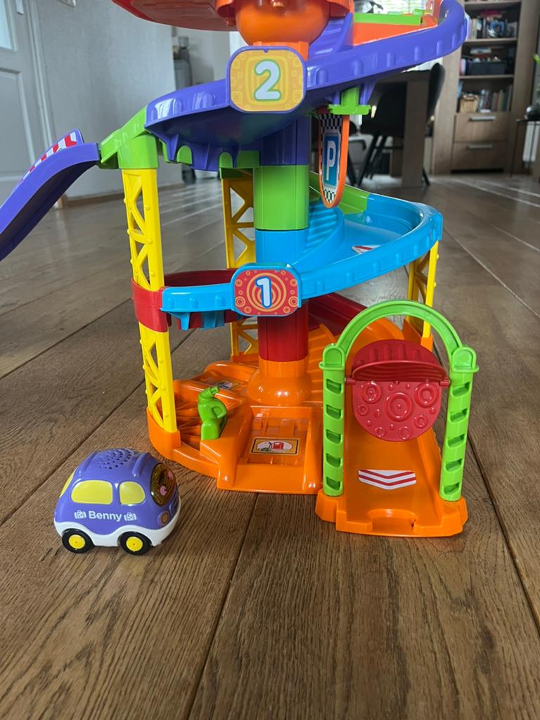 VTech Toet Toet Auto's Garage met Benny de Bus, Ophalen of Verzenden, Gebruikt