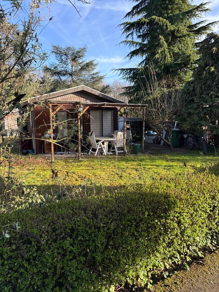 Mooie volkstuin met houten huisje in Rotterdam, Ophalen of Verzenden, Zo goed als nieuw