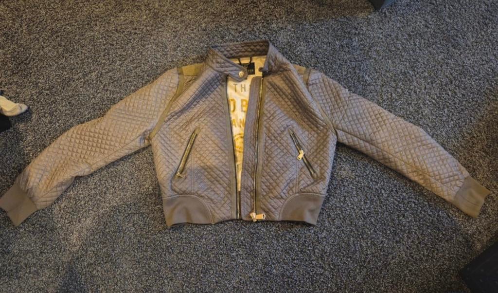 Gewatteerd bikerjack van Goldbergh maat XL/42, Maat 42/44 (L), Ophalen of Verzenden, Zo goed als nieuw, Jasje