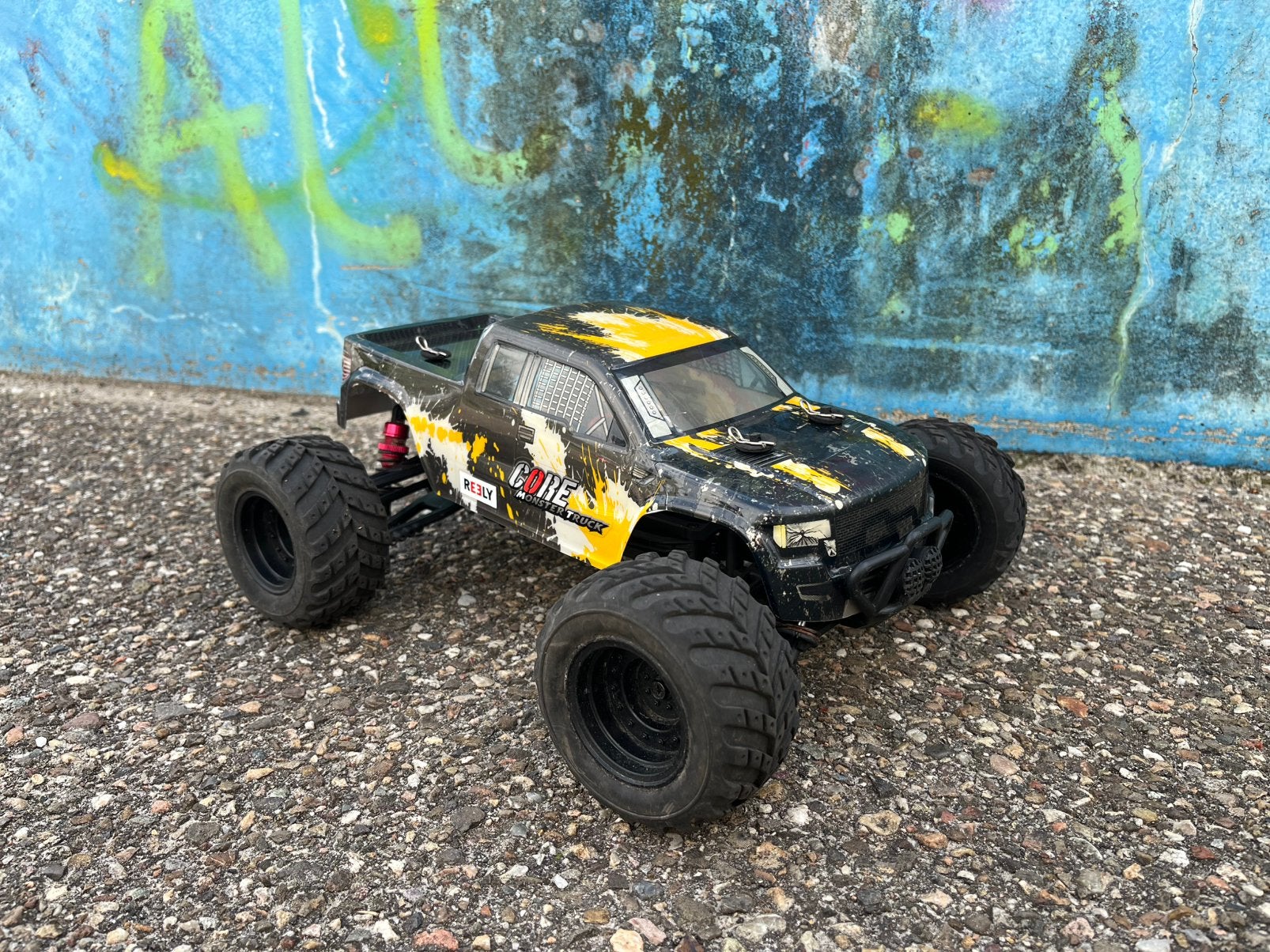 Reely core 1/10 xs monstertruck rc auto opknapper, Elektro, Gebruikt, Auto offroad, Ophalen of Verzenden
