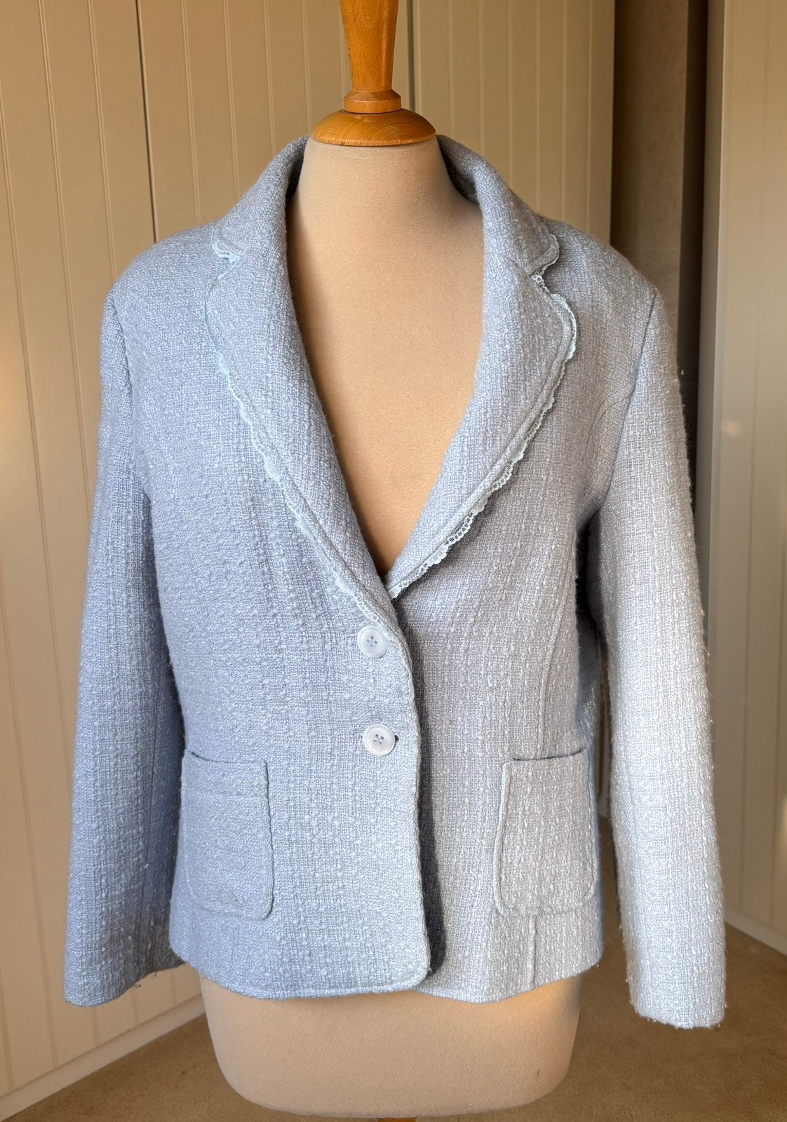 Promiss dames blazer babyblauw mt 40., Maat 38/40 (M), Blauw, Ophalen of Verzenden, Zo goed als nieuw
