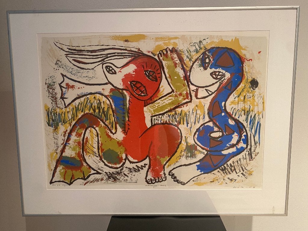 kunst John Lia Fo "Metamorfose Caraib" ingelijst, Antiek en Kunst, Kunst | Litho's en Zeefdrukken, Overige techniek, Gelimiteerde oplage