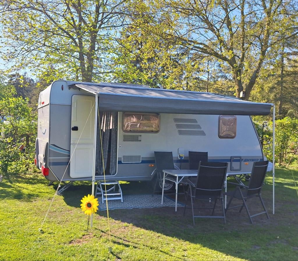 Eriba Hymer Swing 505 – Mover – Stapelbed & Frans bed, Kachel, Treinzit, Particulier, 5 tot 6 meter