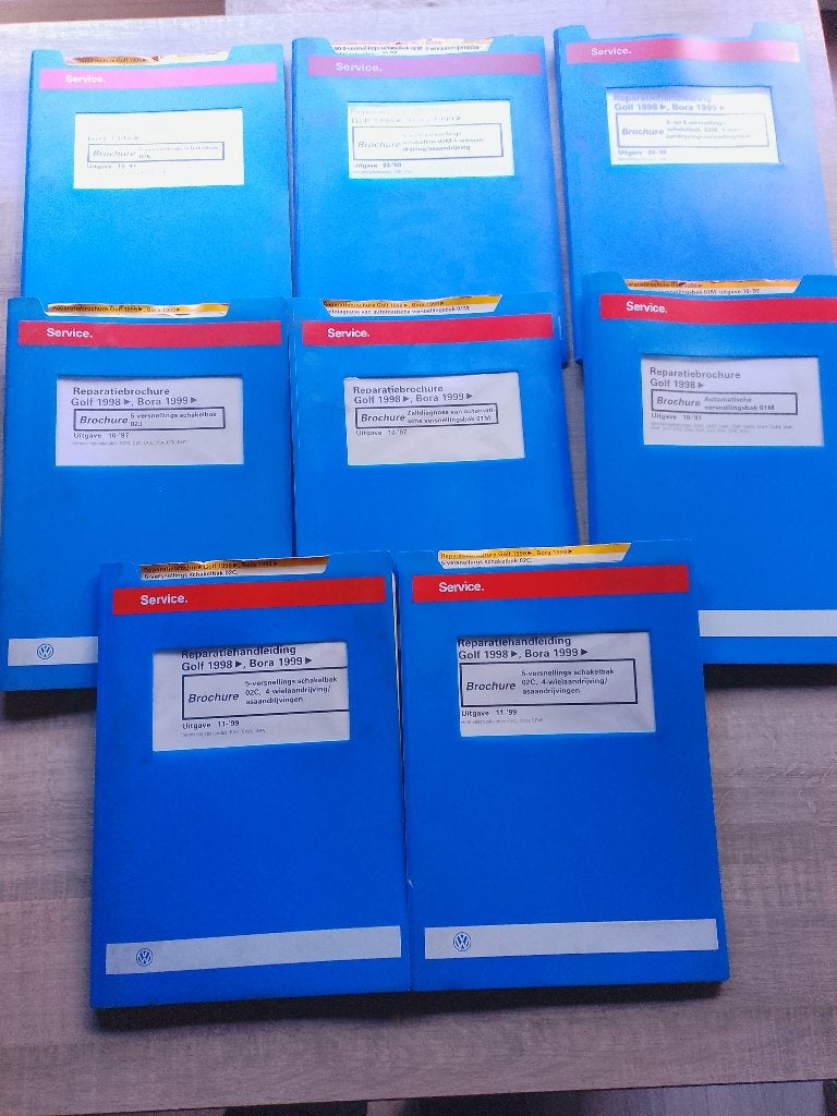 Vw Golf 4 / Bora dealer werkplaatsboeken versnellingsbakken, Ophalen of Verzenden, Gelezen, Volkswagen