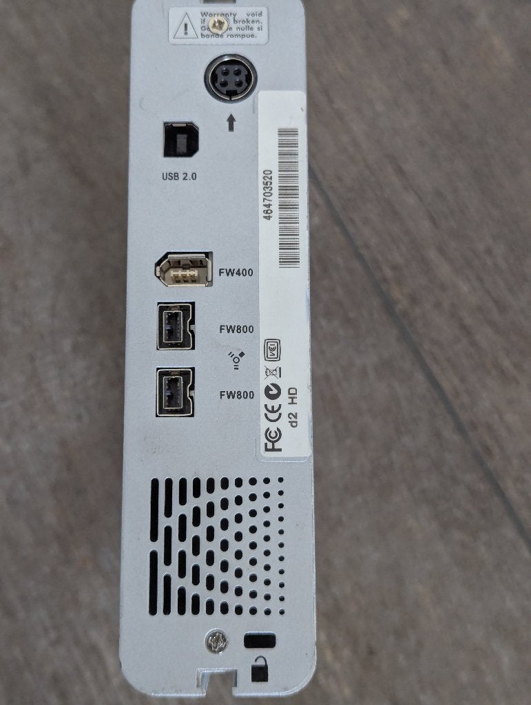 LACIE d2 HD External Hard Drive 464703520, Computers en Software, Harde schijven, Ophalen of Verzenden, Gebruikt, Laptop, USB
