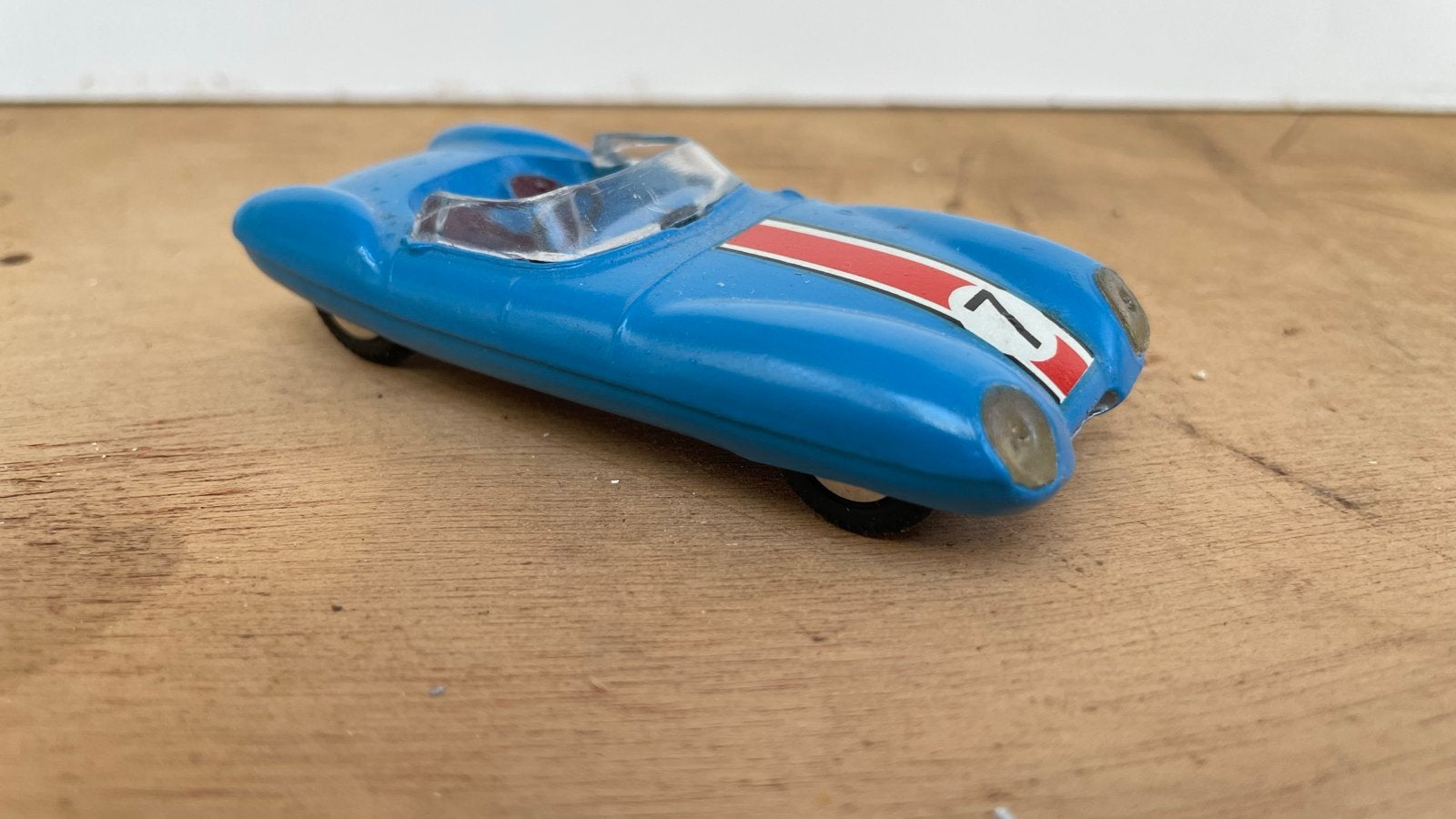 Corgi Toys Lotus Mark II Le Mans blauwe raceauto, Ophalen of Verzenden, Gebruikt