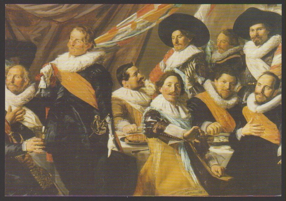 4 Ansichtkaarten Frans Hals, Ophalen of Verzenden, 1980 tot heden, Ongelopen, Cultuur en Media