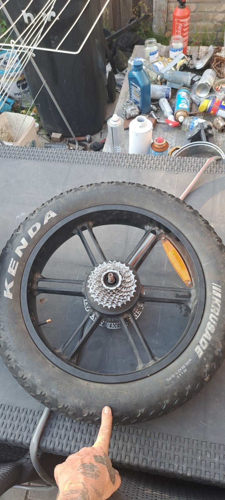 Kenda Fatbike Wiel met Motor en Schijfrem, Ophalen, Fatbike, Motor