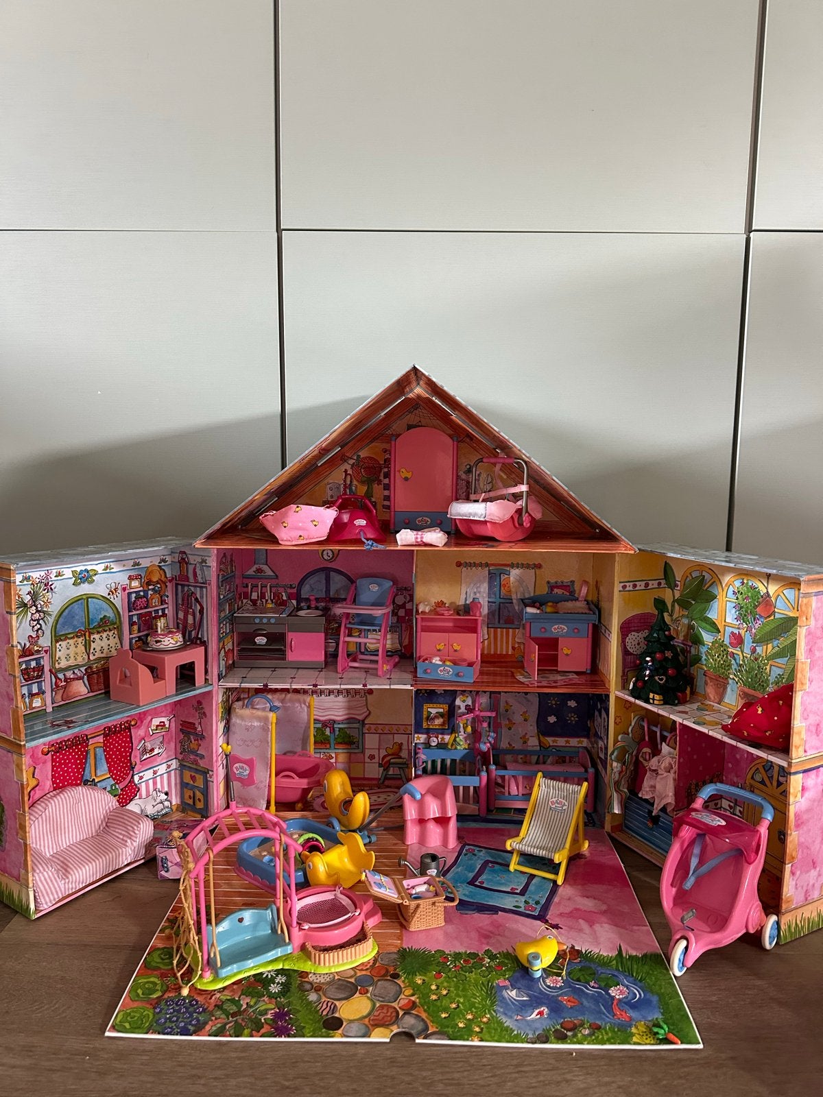 Baby Born mini world Poppenhuis met accessoires en poppen, Ophalen, Gebruikt, Poppenhuis