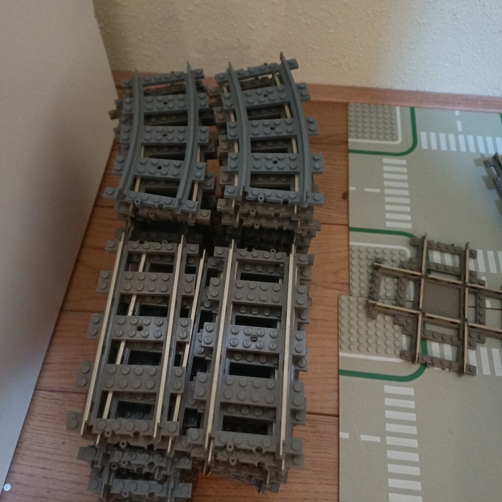 Grote partij LEGO met rails, grondplaten en bak onderdelen, Ophalen, Gebruikt, Overige thema's, Lego
