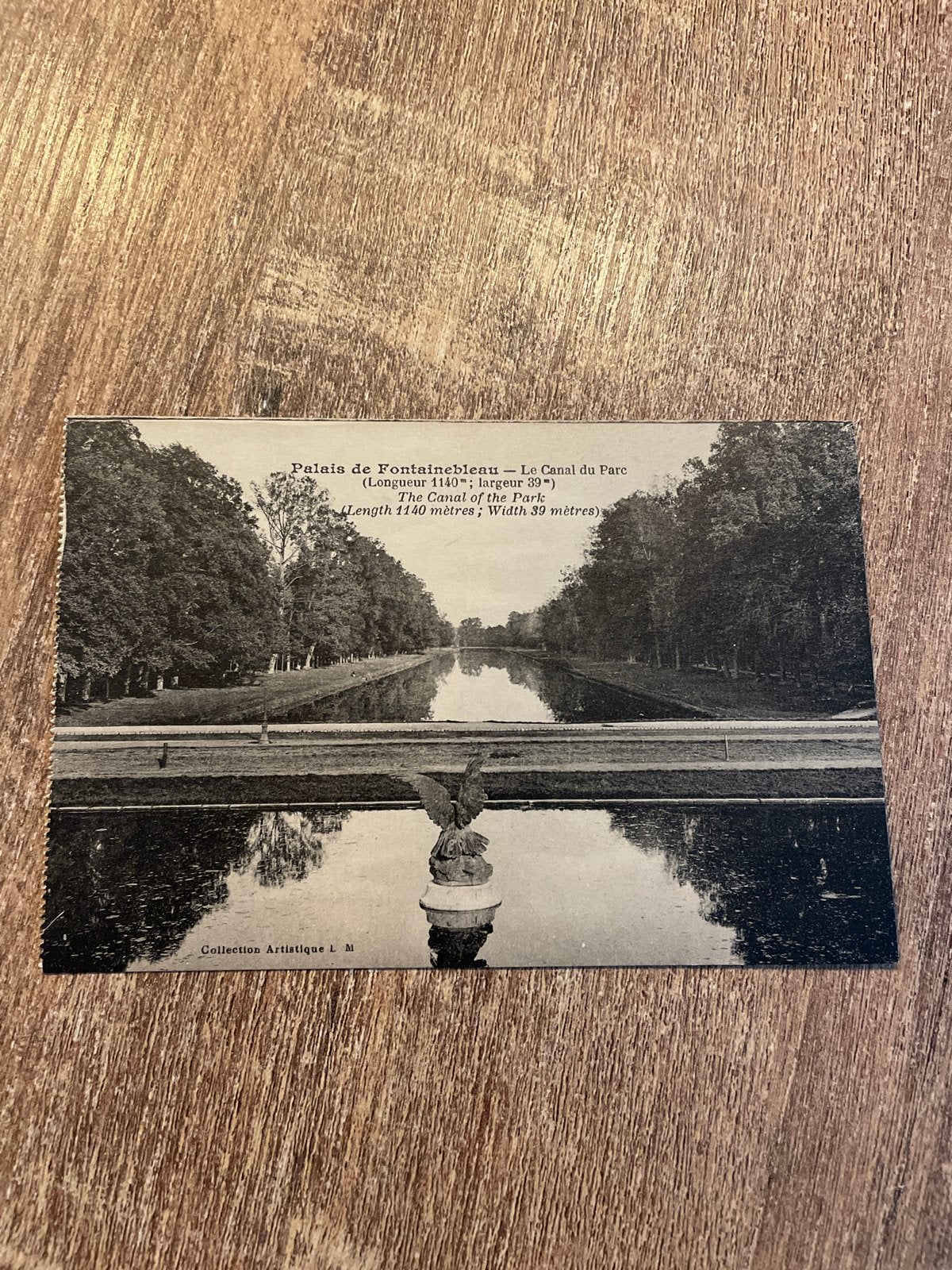 Oude Ansichtkaart: Paleis van Fontainebleau - Het Kanaal, Ophalen of Verzenden, Gelopen, Frankrijk