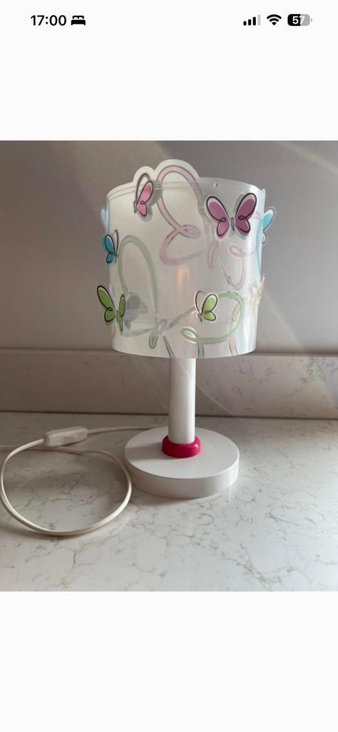 Nachtlampje kinderkamer vlindermotief - Nieuwstaat, Ophalen, Zo goed als nieuw, Lamp