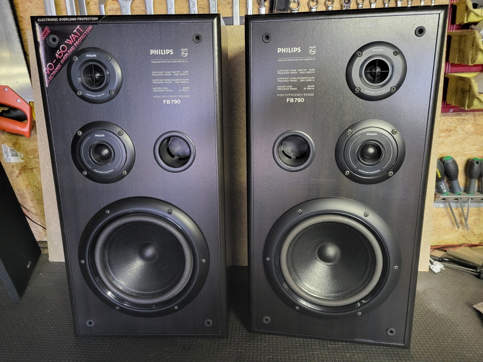 Philips FB790 Luidsprekers Gerefoamed, Philips, Gebruikt, 120 tot 150 watt, Speakerset