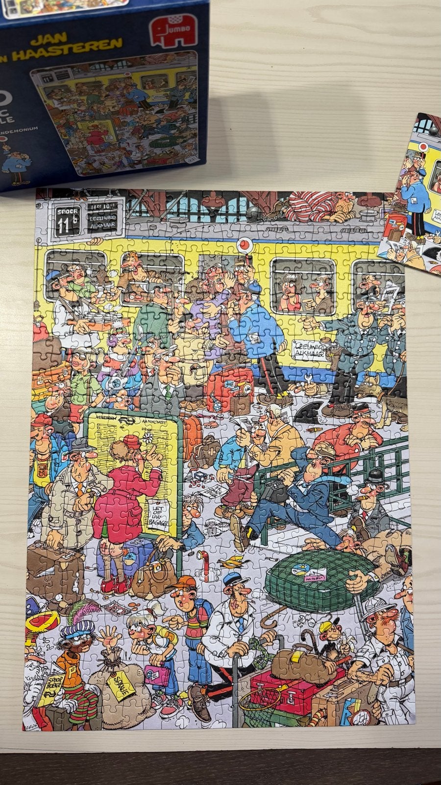 Jan van Haasteren Comic Puzzle - Platform Pandemonium 500, Ophalen, 500 t/m 1500 stukjes, Zo goed als nieuw, Legpuzzel