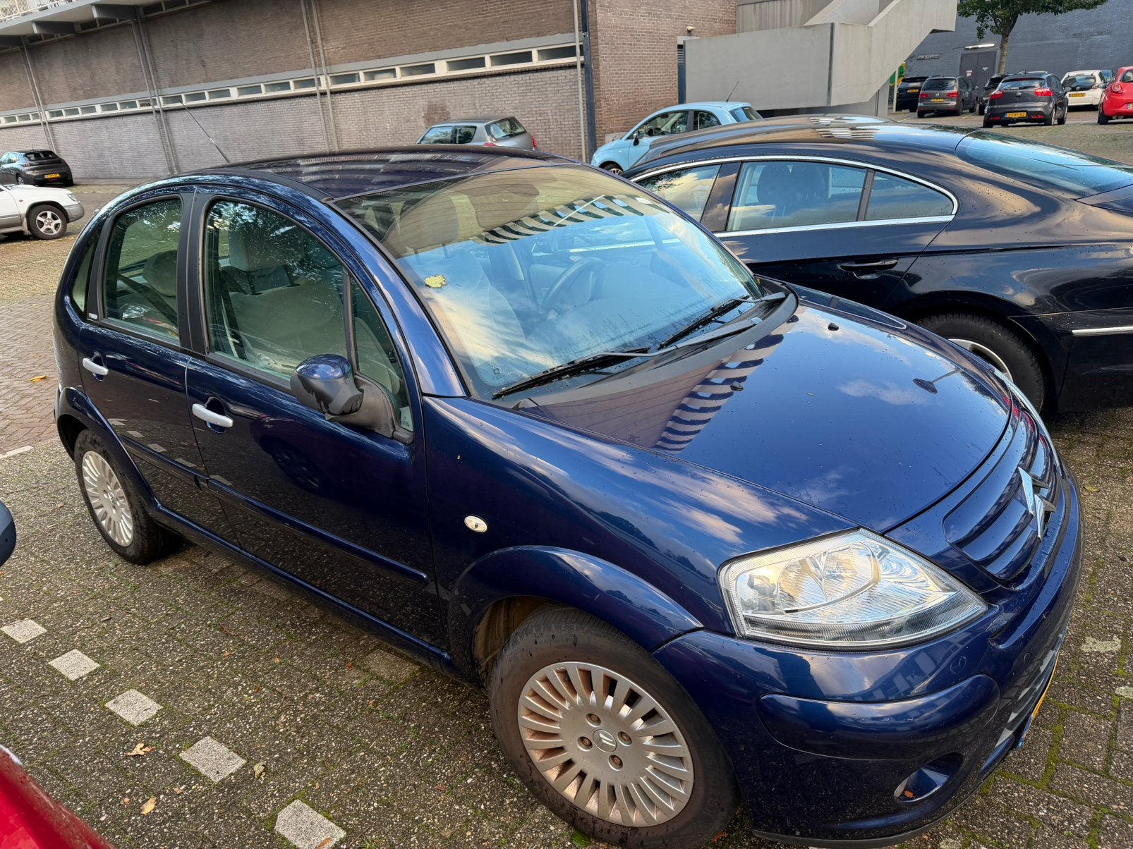 Citroën C3 1.4 I 16V Exclusive 2007 (klusauto/export) €650,-, Voorwielaandrijving, 4 cilinders, Blauw, Origineel Nederlands