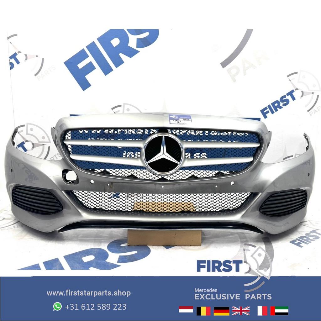W205 BUMPER COMPLEET + GRIL Mercedes C Klasse 2014-2018 VOOR, Auto-onderdelen, Carrosserie en Plaatwerk, Gebruikt, -, Voor, Ophalen of Verzenden