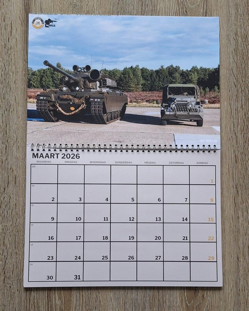 DAF YA126 Kalender 2026 – Exclusief bij RJarmy Nijmegen, Ophalen of Verzenden, Landmacht, Nederland, Foto of Poster