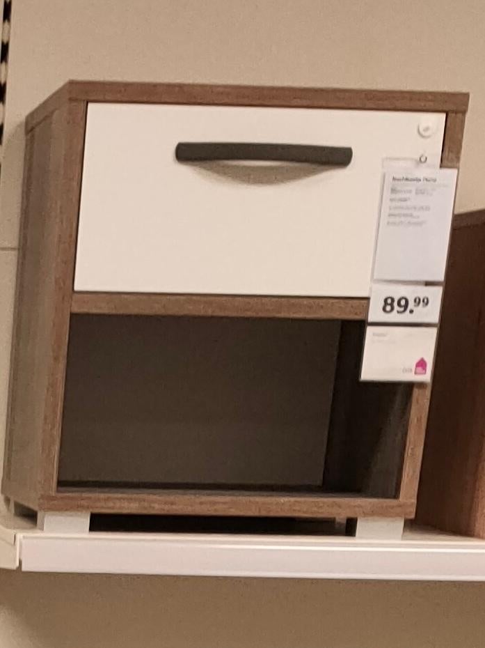 Bed (120x200 cm) met bureau (75x125x55 cm) en nachtkastje, Ophalen, Gebruikt, Bruin, Twijfelaar