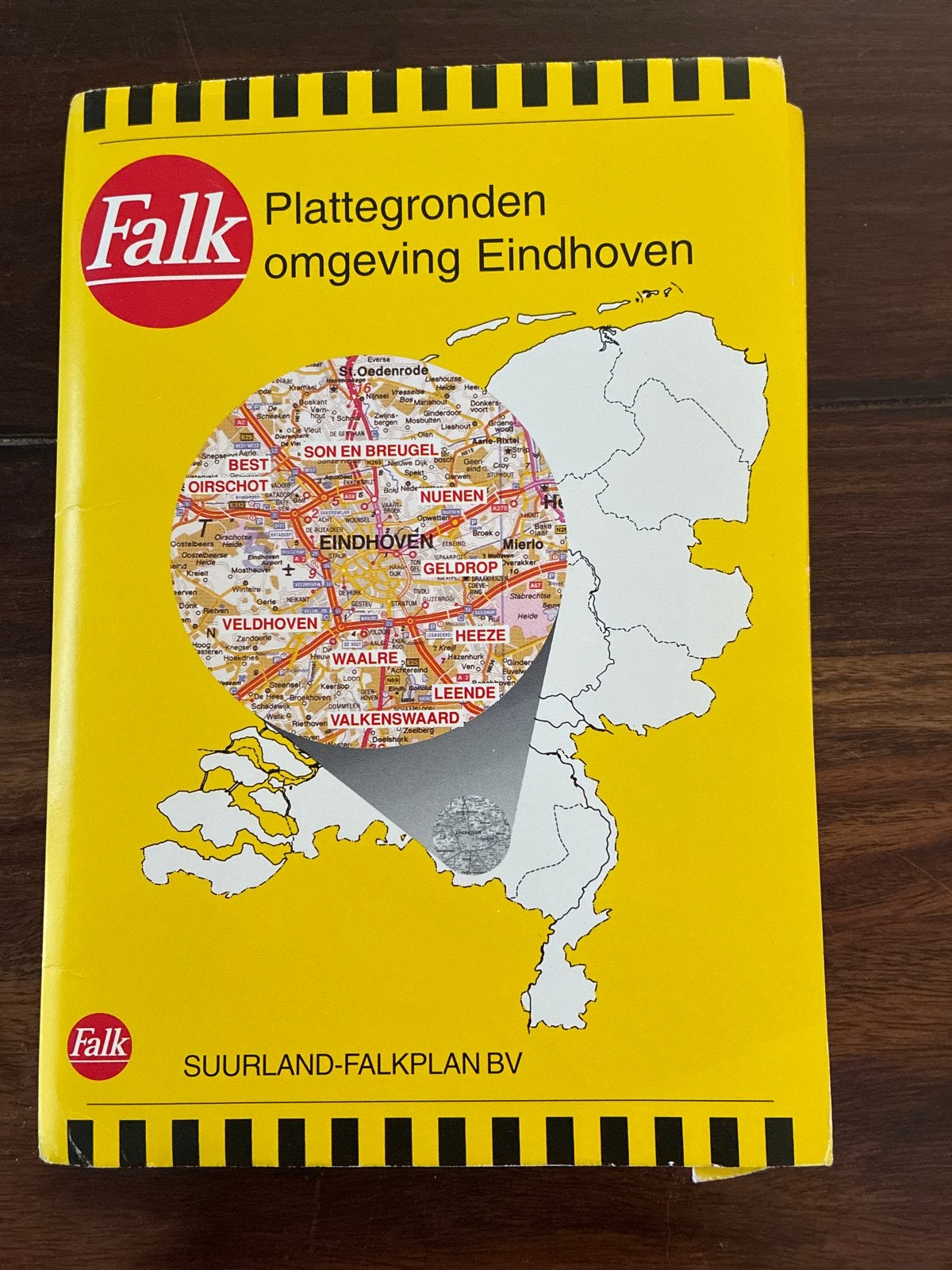 Falk Plattegronden omgeving Eindhoven - Gedetailleerde kaart, Ophalen of Verzenden, 1800 tot 2000, Nederland, Landkaart