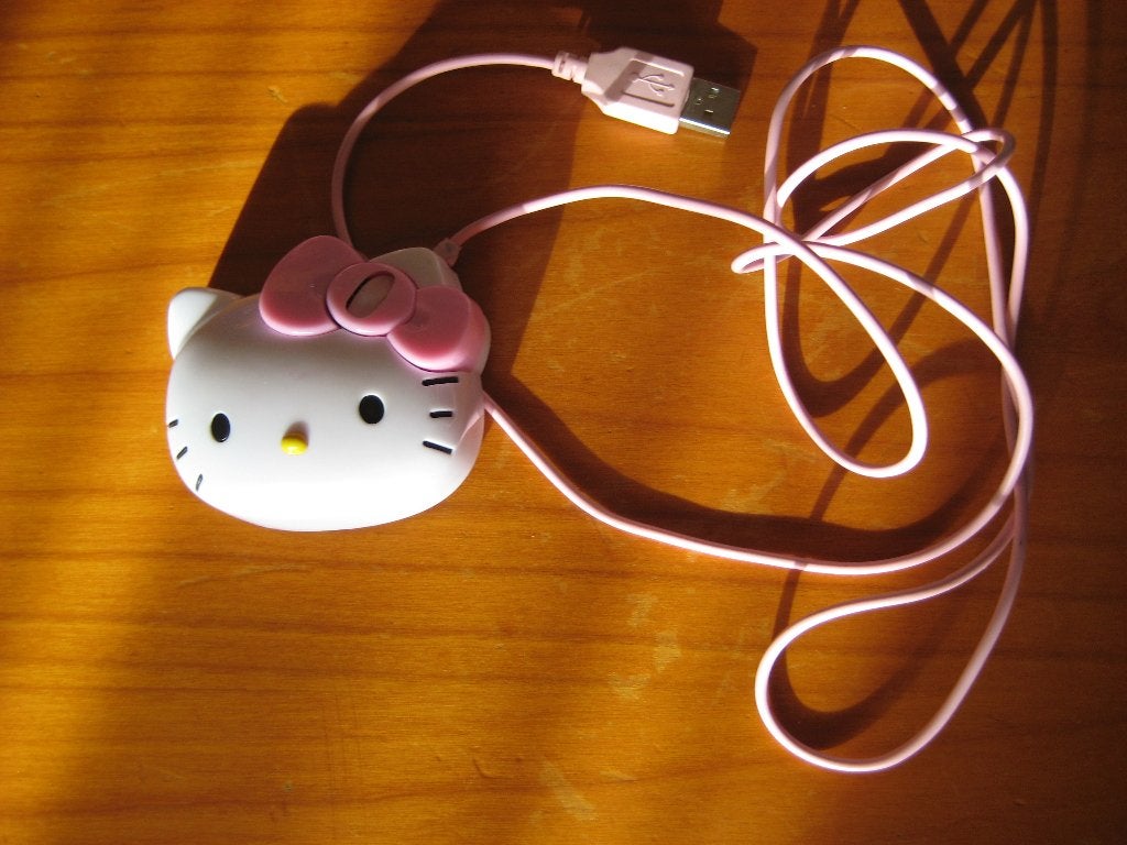 Hello Kitty muis, Computers en Software, Muizen, Ophalen of Verzenden, Zo goed als nieuw, Bedraad, Muis