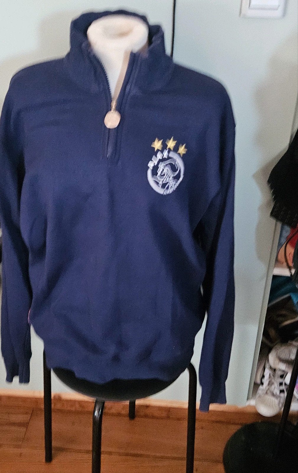 Ajax donkerblauw trui, Maat 52/54 (L), Blauw, Ophalen of Verzenden, Zo goed als nieuw