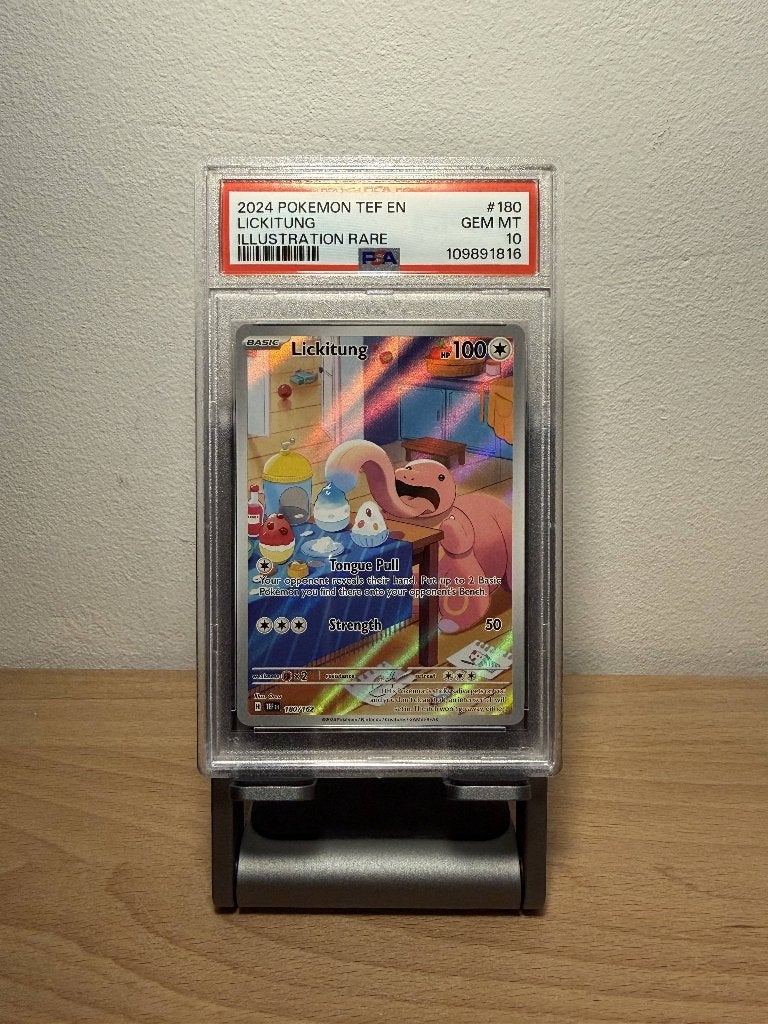 TEF180 Lickitung PSA 10, Ophalen of Verzenden, Zo goed als nieuw, Losse kaart