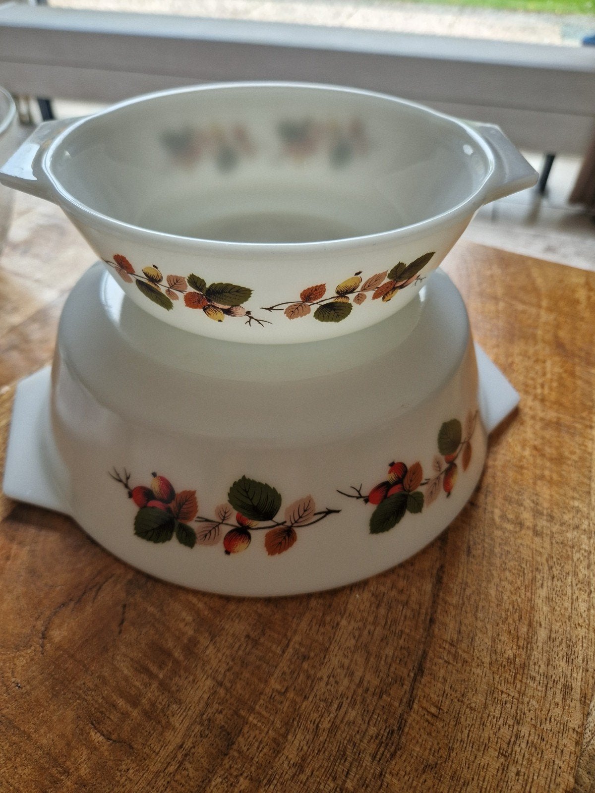 Pyrex schalen set - Herfstbessen design, Ophalen of Verzenden