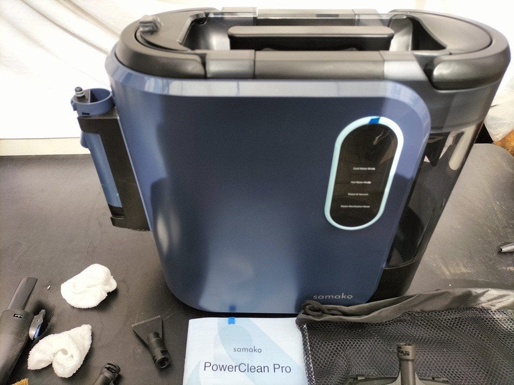 Samako power clean pro stoomreiniger en vlekkenreiniger, Ophalen, Nieuw, Stoomreiniger
