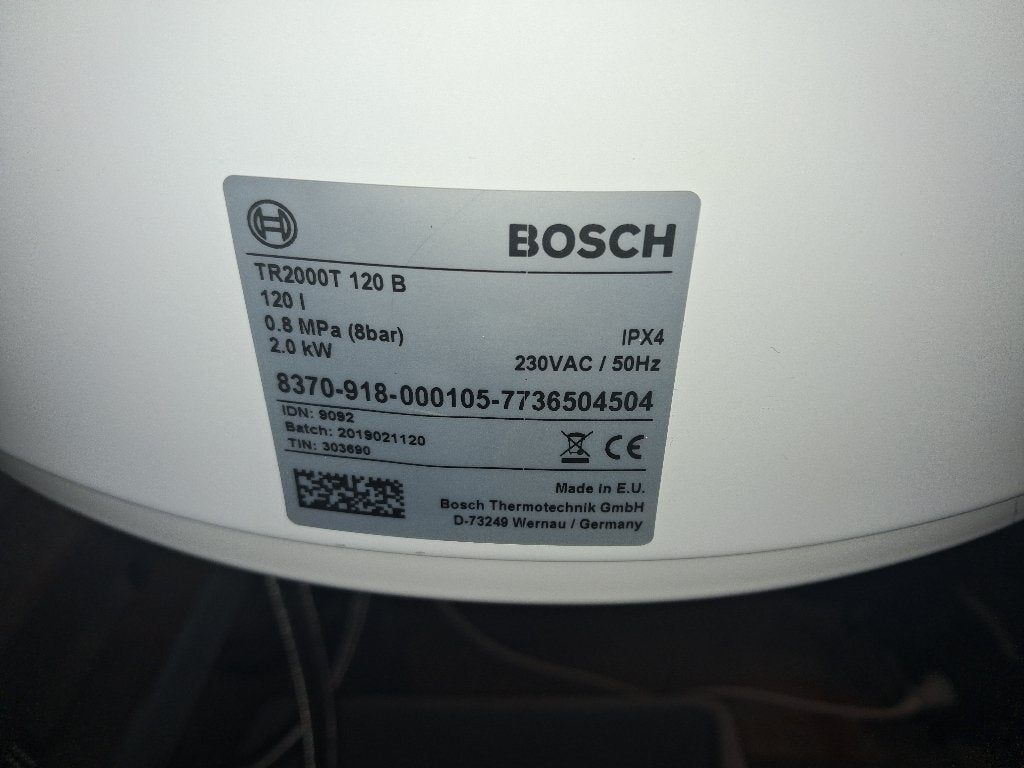boiler 120 liter Bosch, Doe-het-zelf en Verbouw, Geisers en Boilers, Ophalen, Gebruikt, 100 liter of meer, Boiler