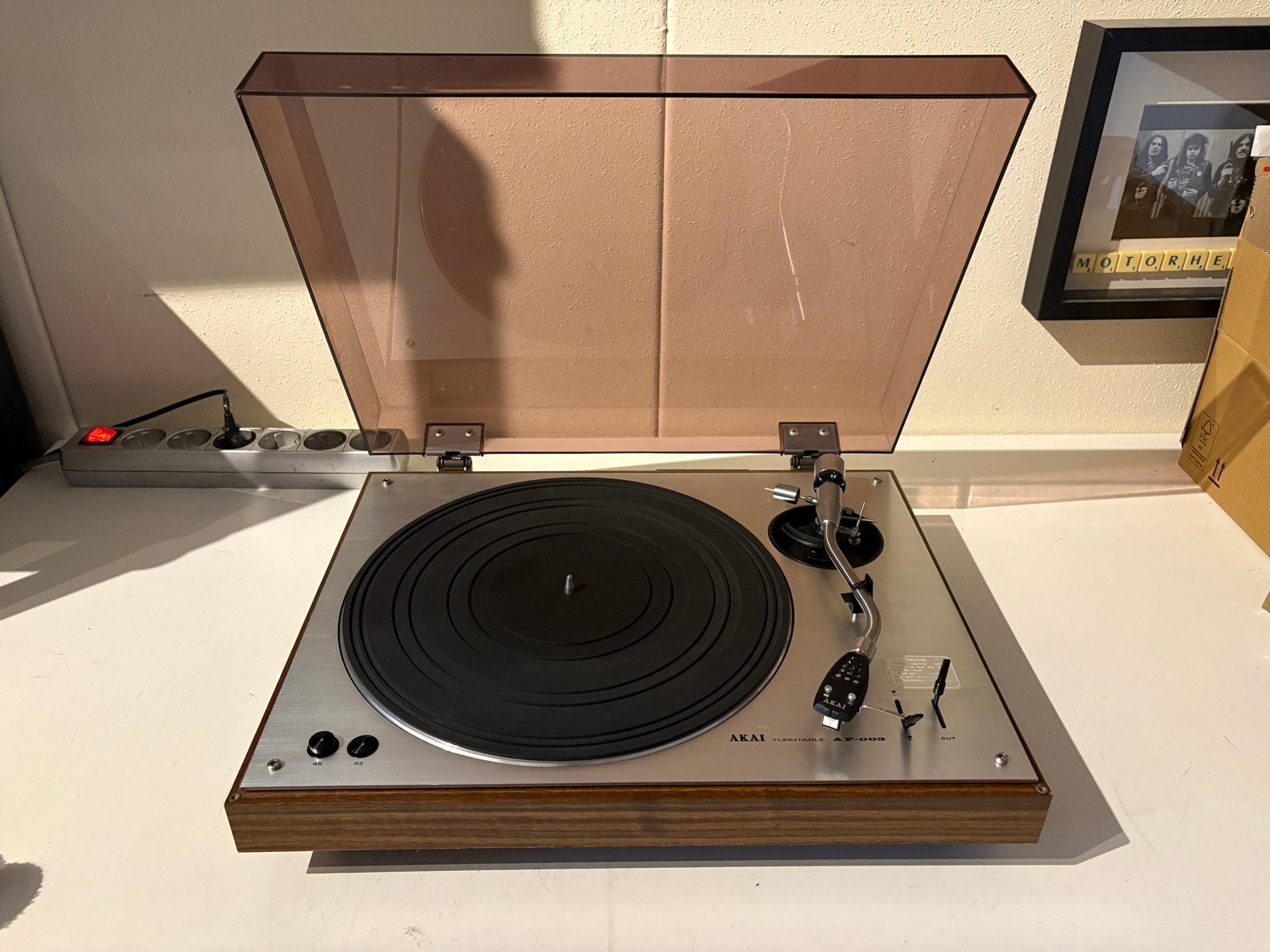 Akai AP-003 Platenspeler - Vintage Hifi, Ophalen of Verzenden, Gebruikt, Platenspeler, Akai
