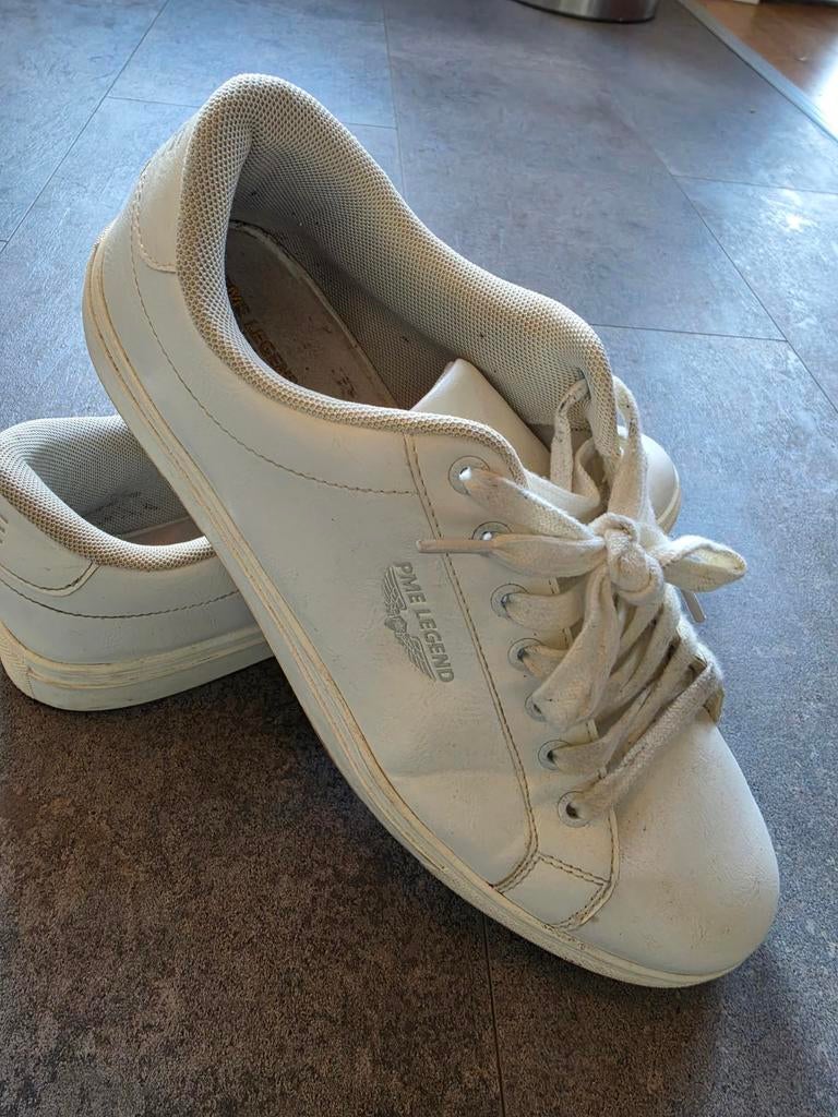 Witte PME Legend sneakers, maat 45 - In goede staat, Wit, Ophalen of Verzenden, PME Legend, Sneakers of Gympen