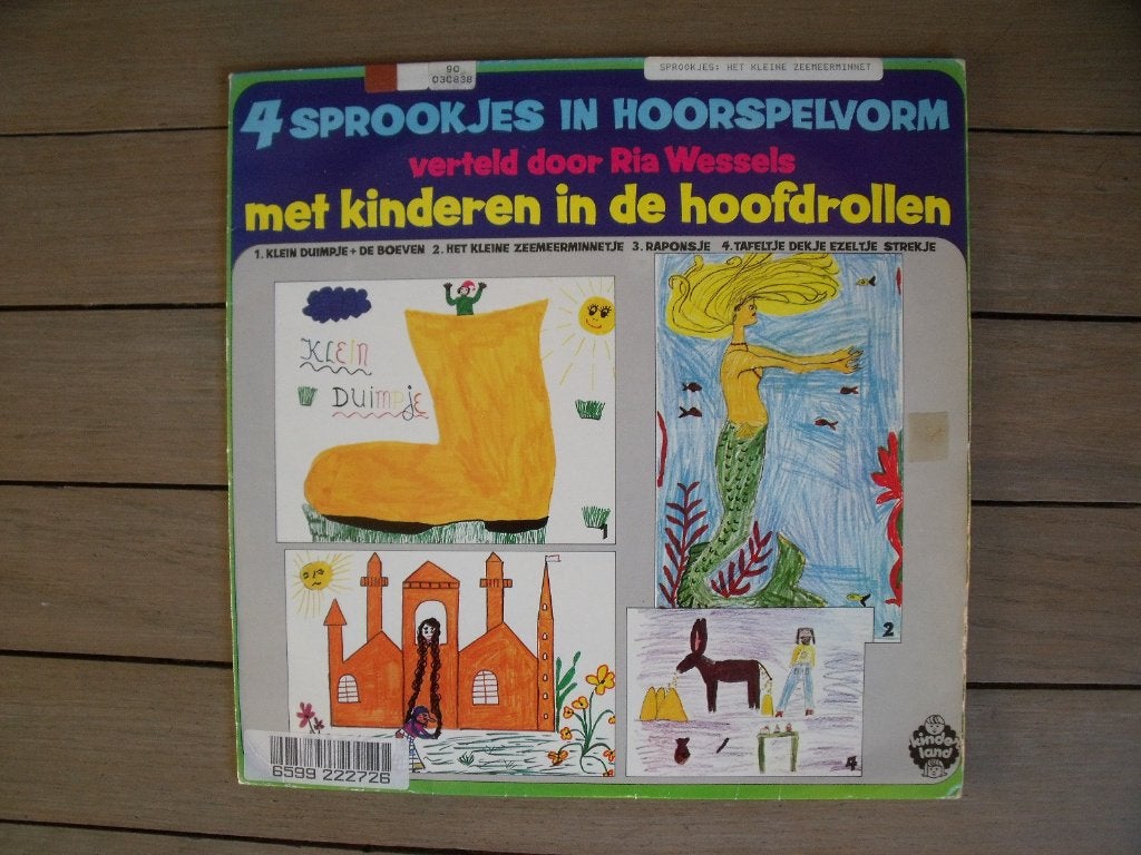 4 sprookjes in hoorspelvorm, Cd's en Dvd's, LP, Gebruikt, Ophalen of Verzenden, Verhaal of Sprookje