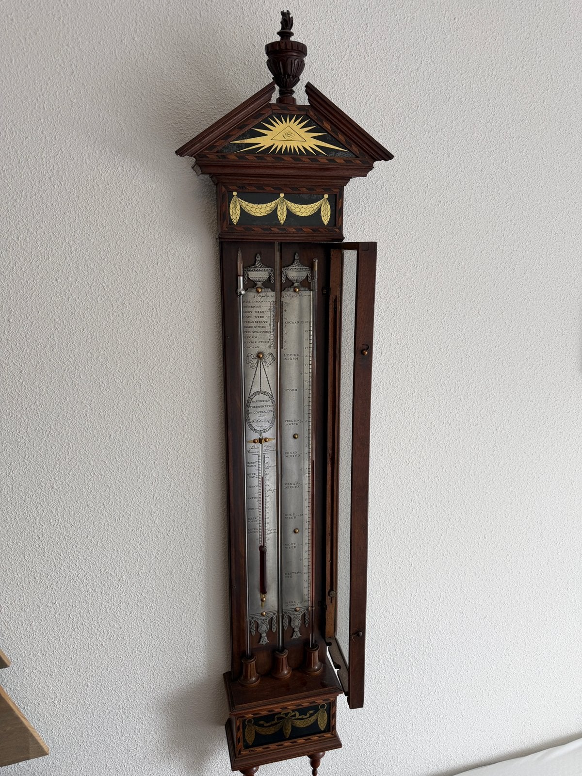 Groningse contra bakbarometer, Ophalen