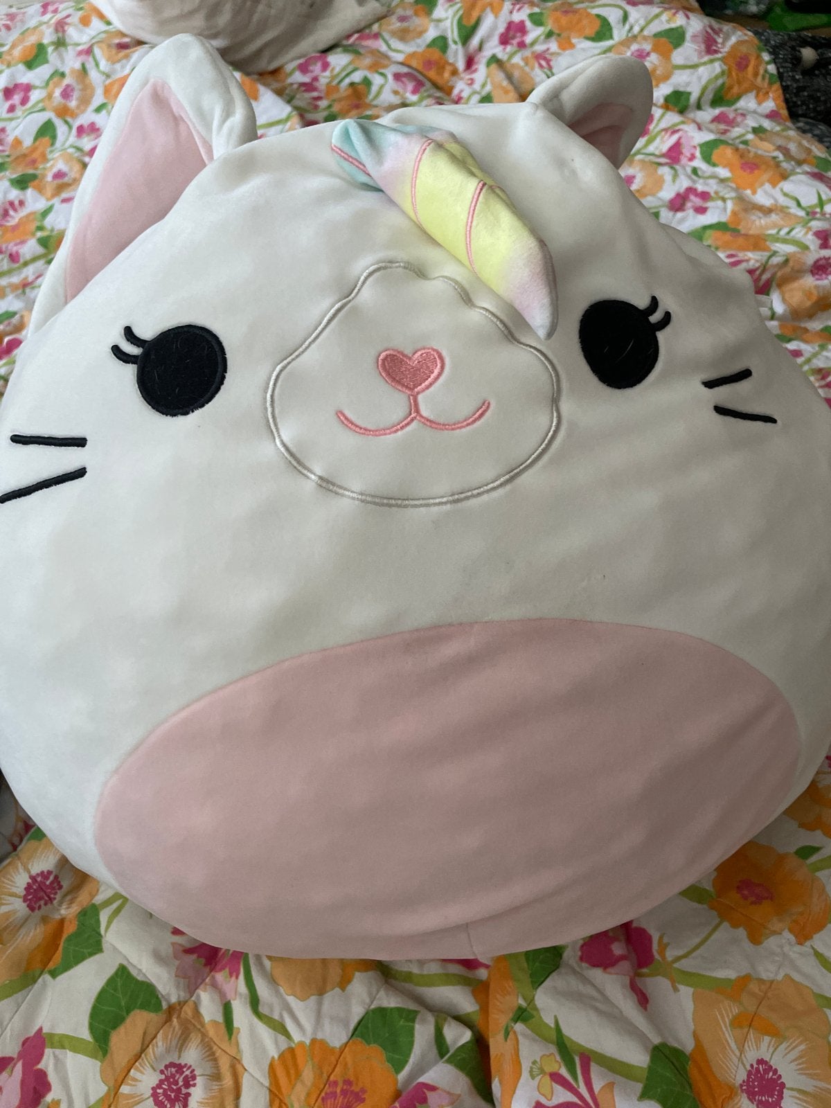 Grote Squishmallow eenhoorn kat - Zo goed als nieuw, Ophalen, Overige typen, Zo goed als nieuw, Groot (groter dan 80 cm)