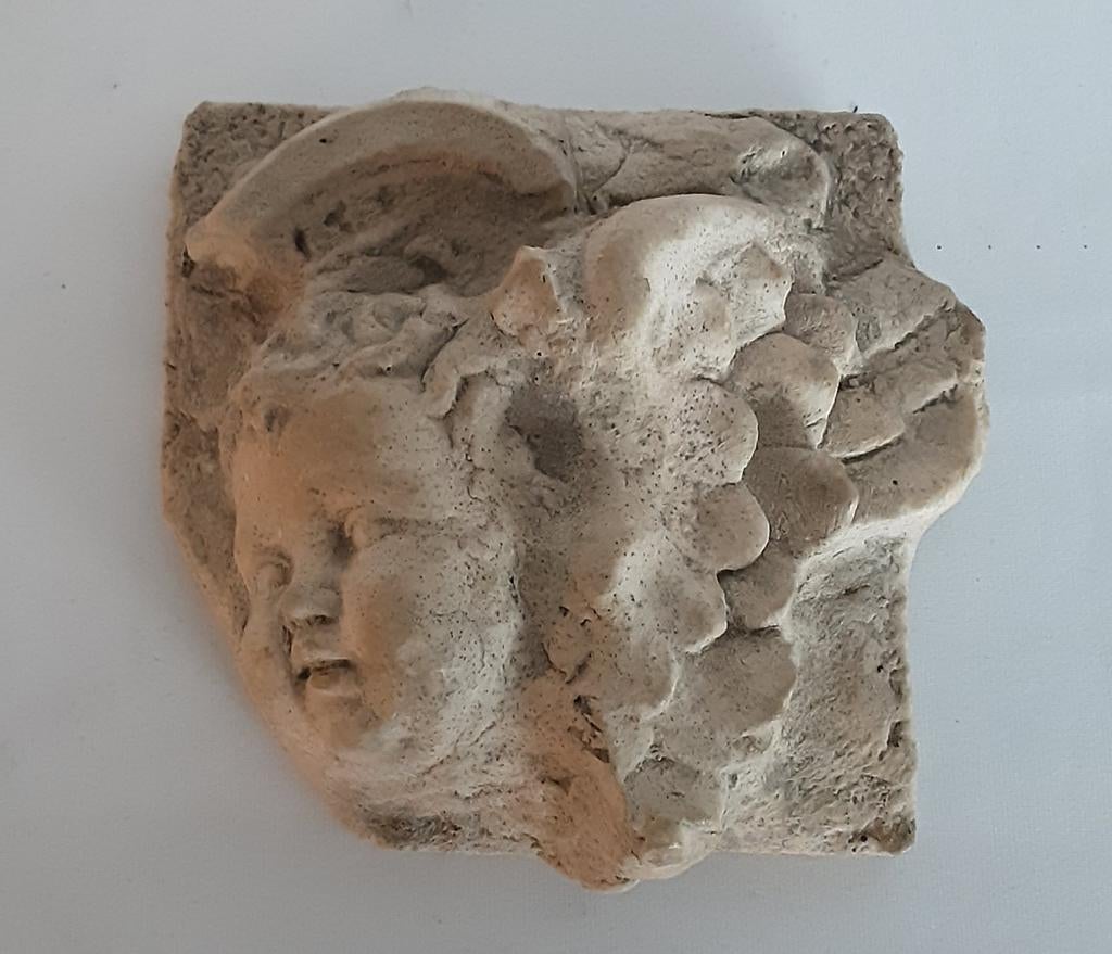 Brocante wandsculptuur Cherubijn/Engel Hayes Parker (1), Antiek en Kunst, Ophalen of Verzenden