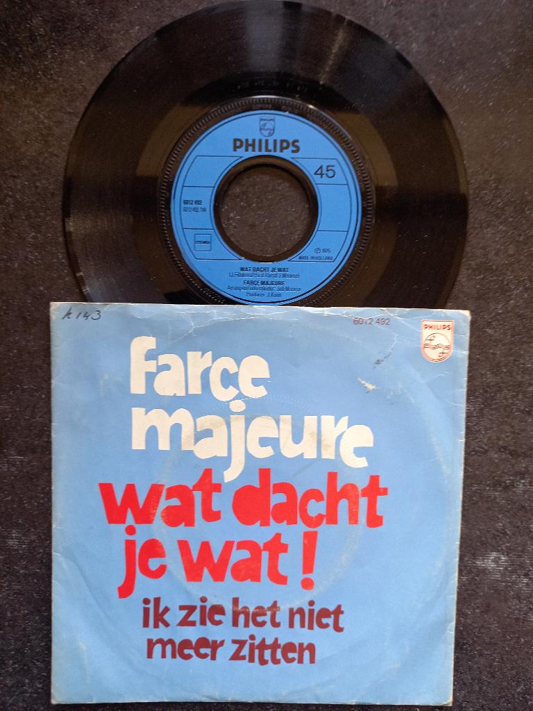 Farce Majeure - Wat Dacht Je Wat 1976, Gebruikt, 7 inch, Single, Ophalen of Verzenden