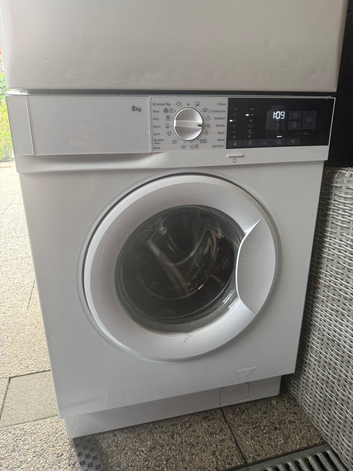 IKEA TVÄTTAD Wasmachine – 8 kg, Gebruikt, Minder dan 85 cm, Ophalen of Verzenden, 1200 tot 1600 toeren