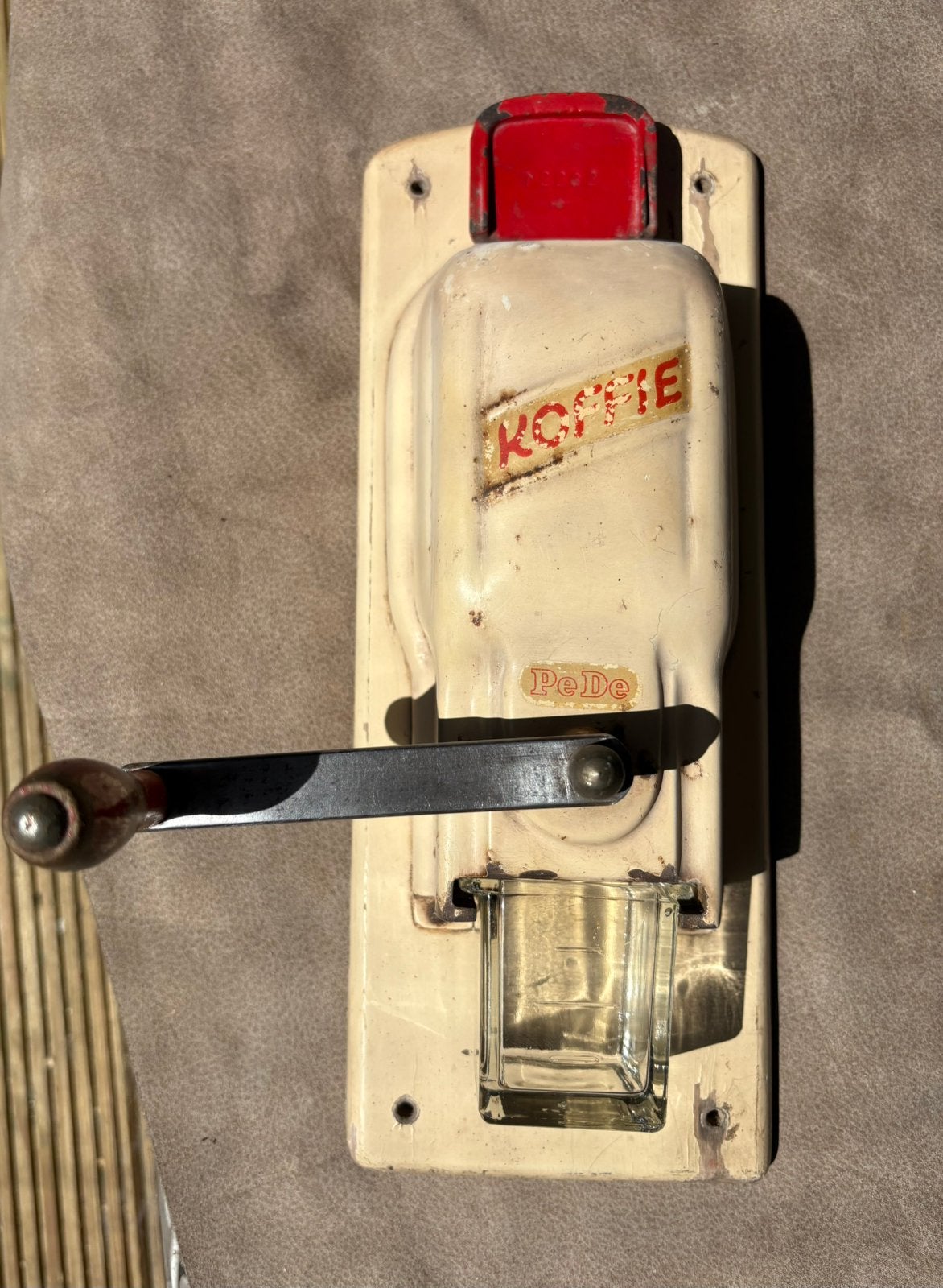 ECHTE VINTAGE KOFFIEMOLEN VAN PeDe, Ophalen of Verzenden, Overige materialen, Overige merken, Overige typen