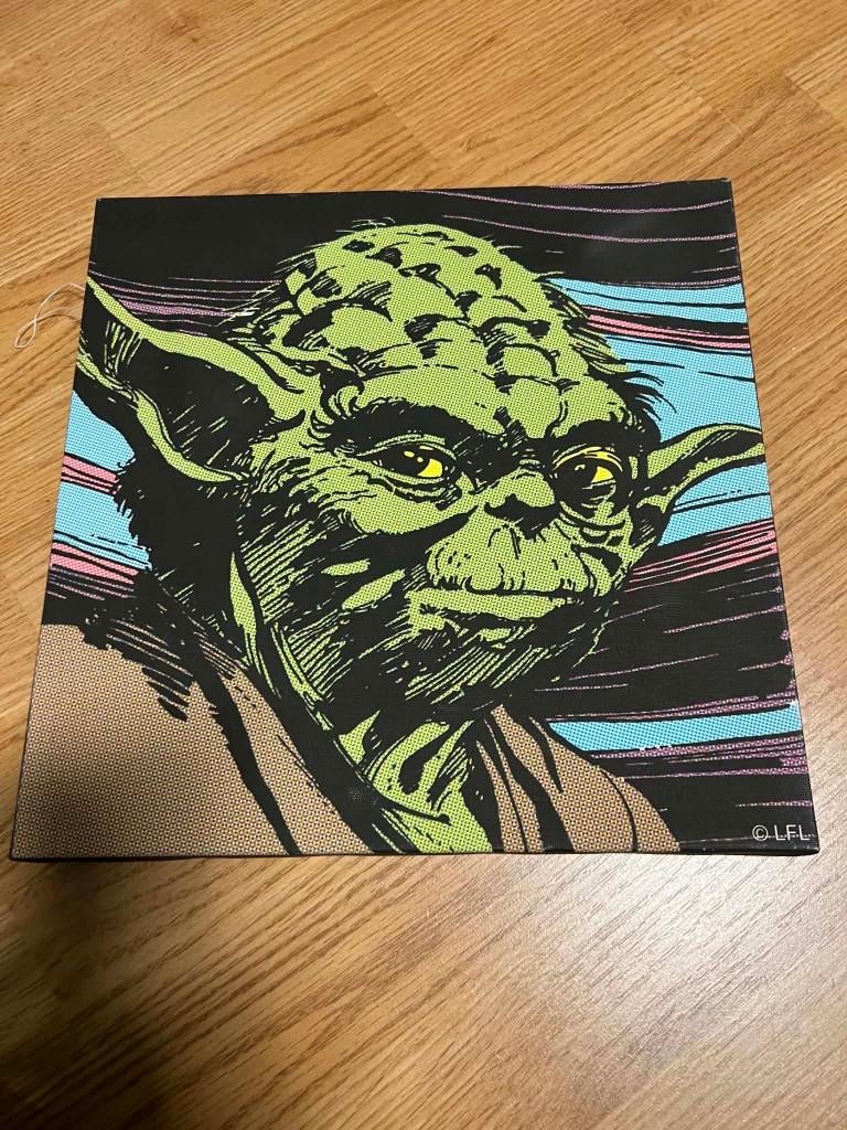 star wars, Yoda Canvas, Ophalen of Verzenden, Actiefiguurtje