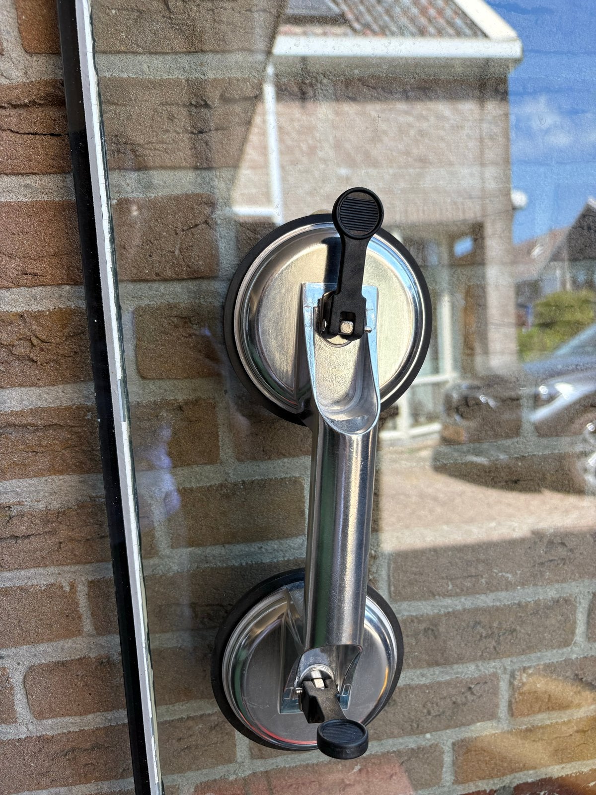 Kohler dubbele glaszuiger aluminium - 65 kg, Ophalen of Verzenden, Zo goed als nieuw, Overige typen, 160 cm of meer